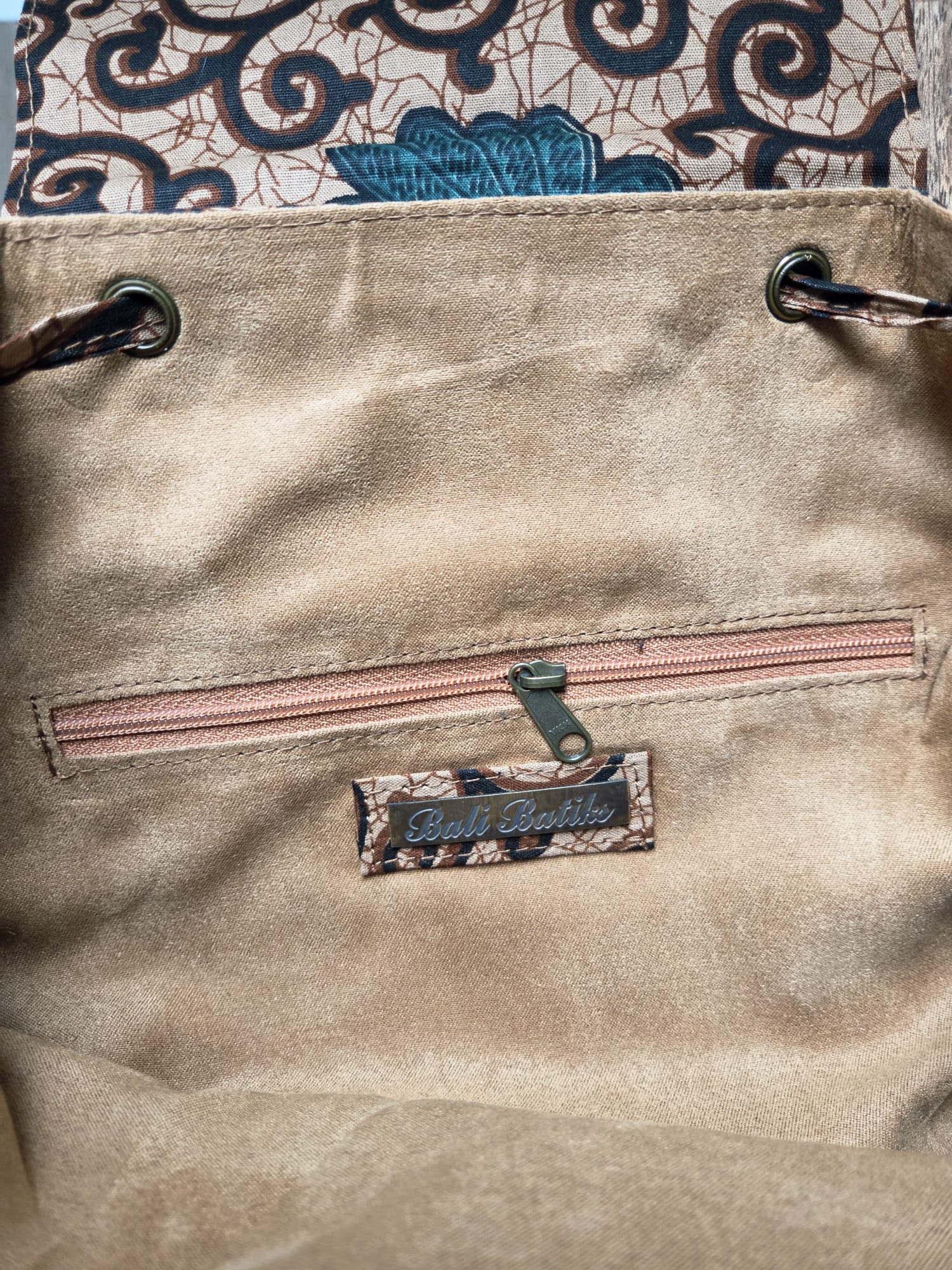 Rugtasje Beige Groen Bruin (2)